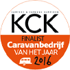 Een afbeelding van de 'Caravanbedrijf van het jaar 2016' KampeerKampioen prijs